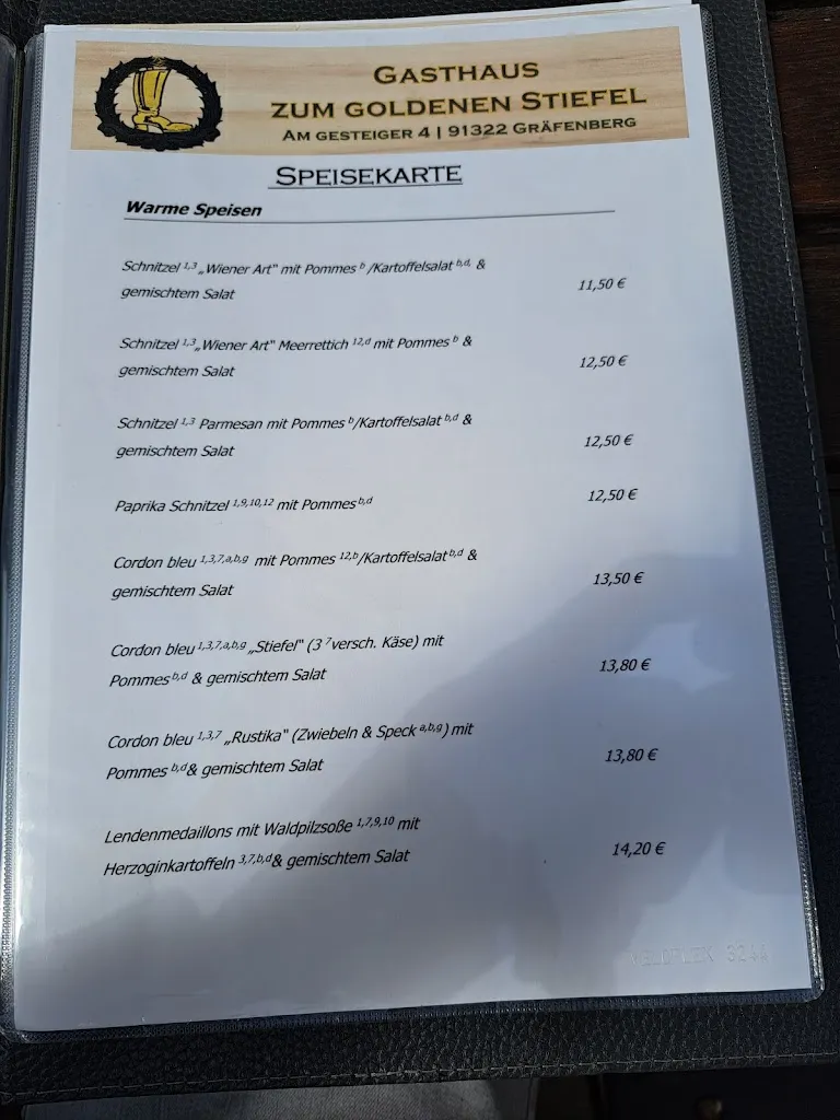 Menu_Gasthaus Zum Goldenen Stiefel_Gräfenberg_image_1