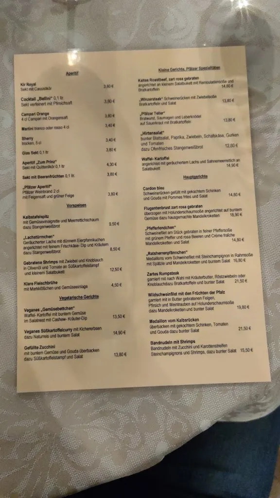 Menu_Restaurant Zum Prinz_Pfalz_immagine_2