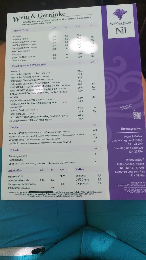 Menu_Weingut am Nil Weingut, Gutsausschank & Gästehaus_Kallstadt_image_2