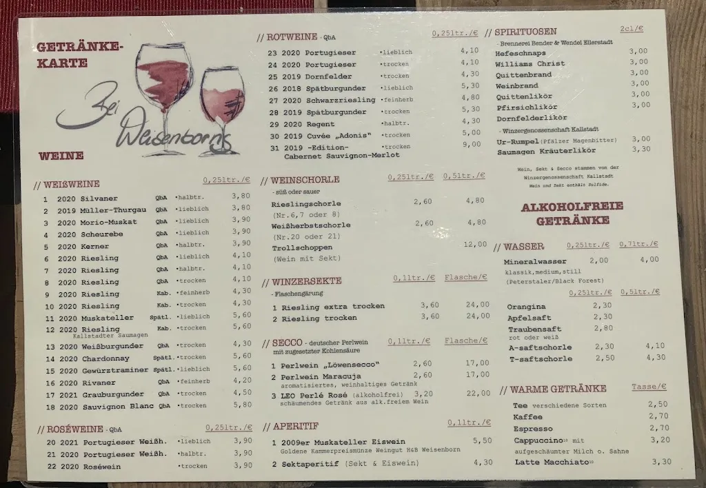 Menu_Bei Weisenborns_Kallstadt_immagine_1
