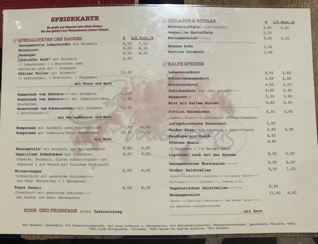 Menu_Bei Weisenborns_Kallstadt_immagine_2