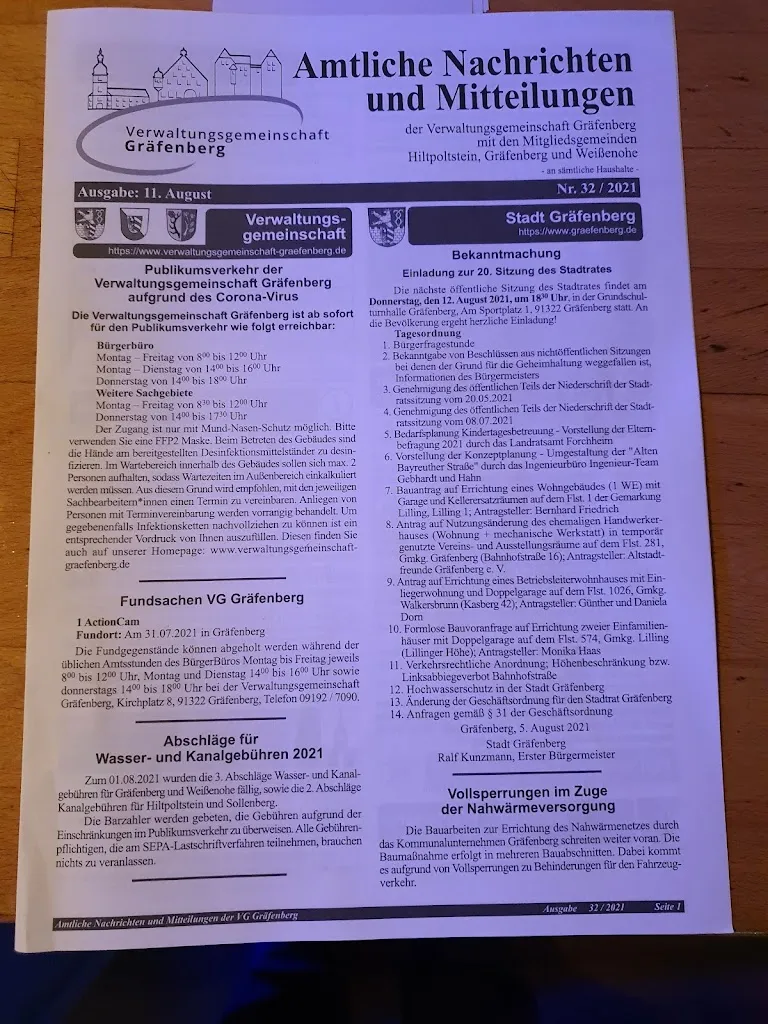 Menu_Stadtcafé Nachtcafé Gräfenberg_Gräfenberg_immagine_1