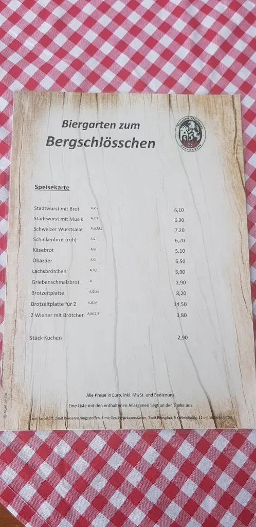 Menu_Biergarten zum Bergschlösschen_Gräfenberg_immagine_4