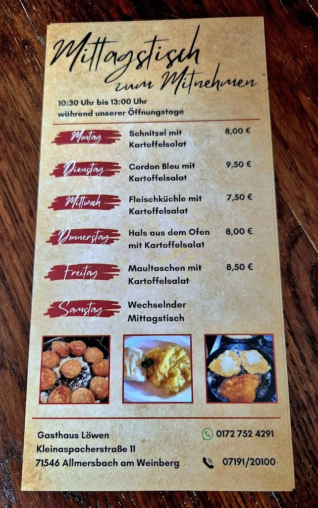 Menu_Gasthaus Löwen_Aspach_image_1