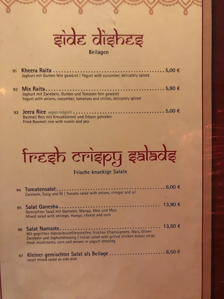 Menu_Indian Restaurant Ganesha_Grafenwöhr_immagine_3