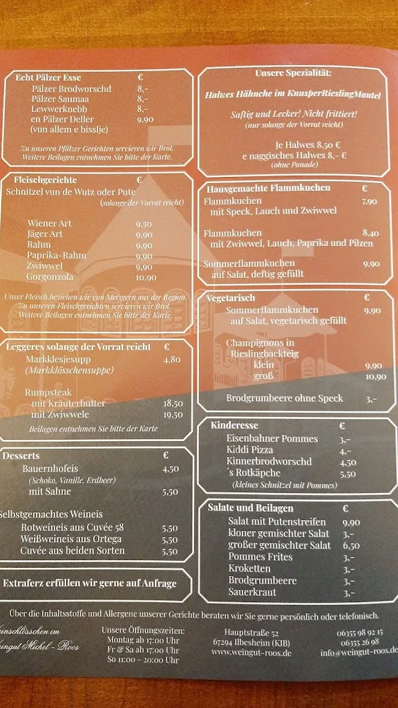 Menu_Weinschlößchen im Weingut Michel-Roos_Ilbesheim_image_1