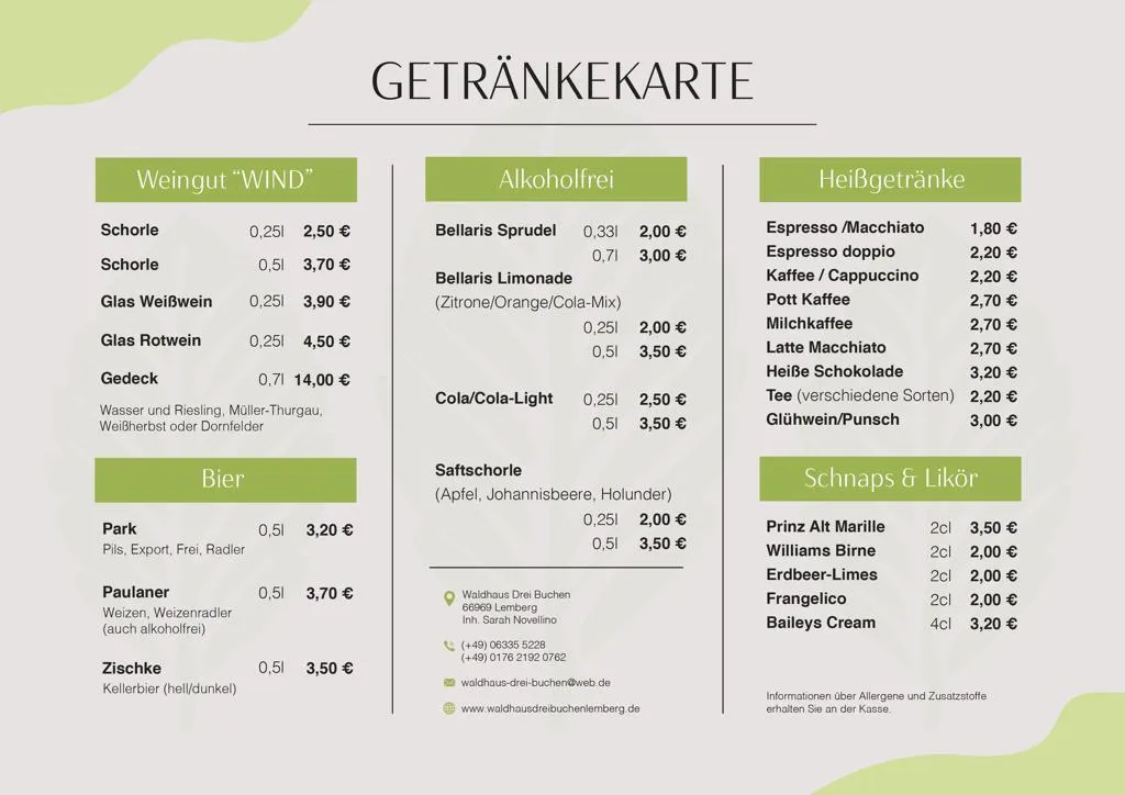 Menu_Waldhaus Drei Buchen - PWV Pirmasens 1905_Lemberg_image_1