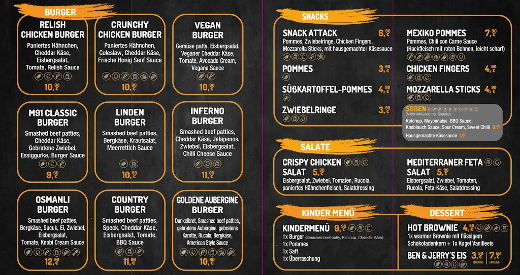 Menü_M91 Burger House_Allgäu_Bild_1