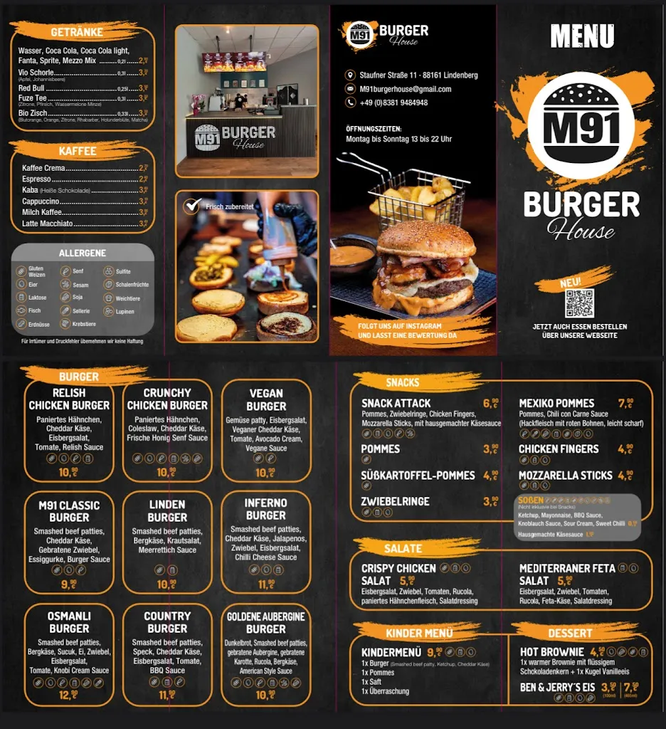 Menü_M91 Burger House_Allgäu_Bild_2