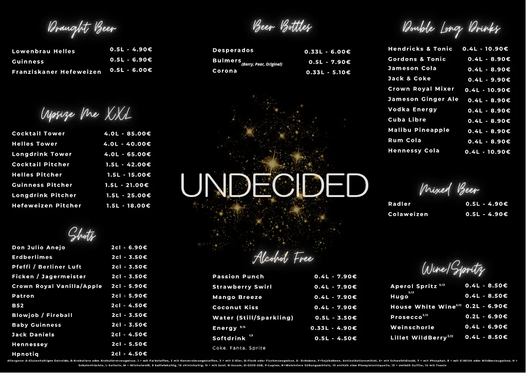 Menu_UNDECIDED Bar_Grafenwöhr_image_3