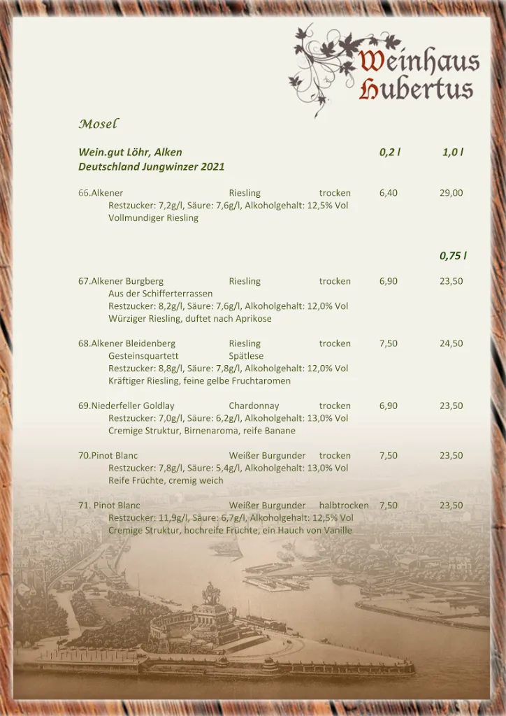 Menu_Weinhaus Hubertus_Koblenz_immagine_3