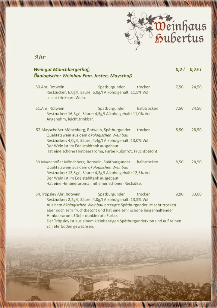 Menu_Weinhaus Hubertus_Koblenz_immagine_4