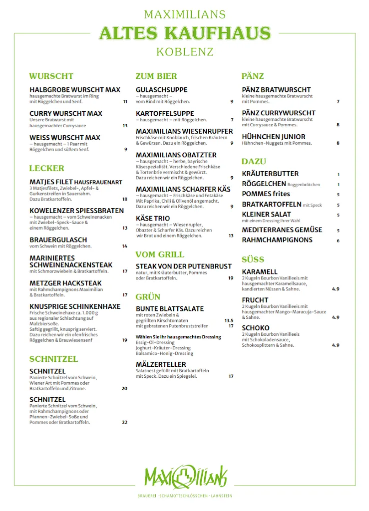Menu_Maximilians Altes Kaufhaus_Koblenz_image_2