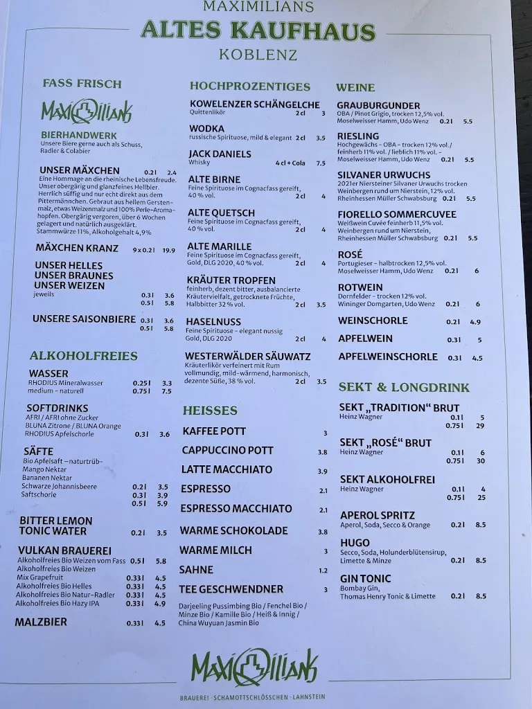Menu_Maximilians Altes Kaufhaus_Koblenz_image_4
