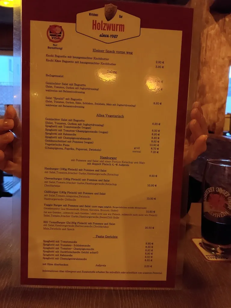 Menu_Holzwurm WIRTSHAUS & BAR_Gößweinstein_image_4