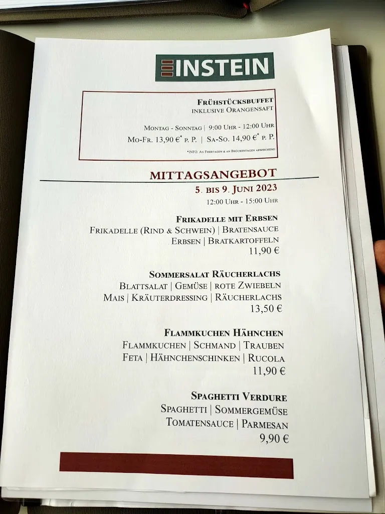 Menu_Einstein Koblenz_Koblenz_immagine_1