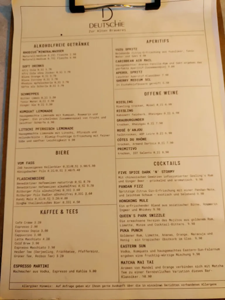 Menu_Restaurant Deutschie - Zur alten Brauerei_Koblenz_image_2