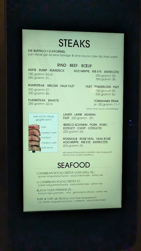 Menu_Buffalo Das Steakhaus_Koblenz_image_3