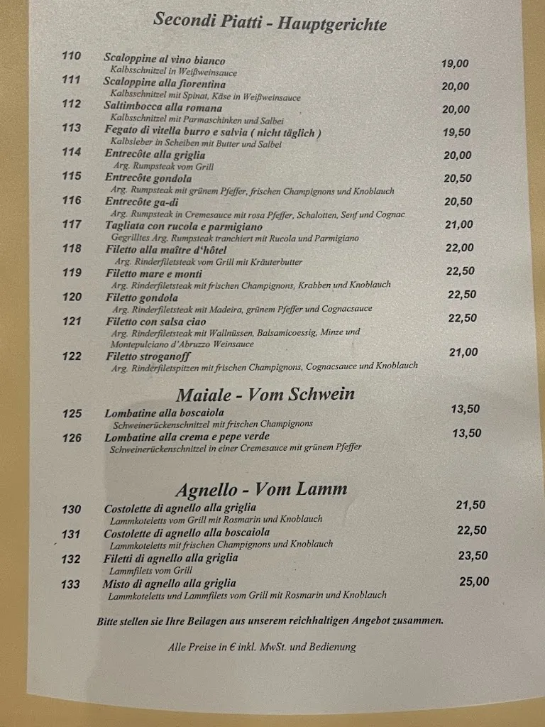 Menu_La Gondola - Koblenz_Koblenz_immagine_1