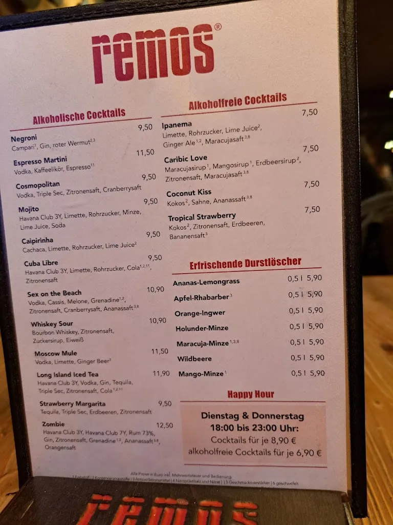 Menu_Remo's Koblenz_Koblenz_image_1