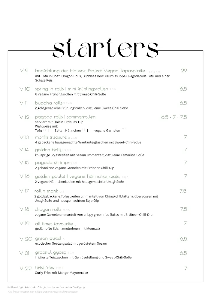 Menu_PROJECT VEGAN | Asian Fusion, Sushi, Frühstück & Brunch in Koblenz im Deutschen Kaiser_Koblenz_immagine_4