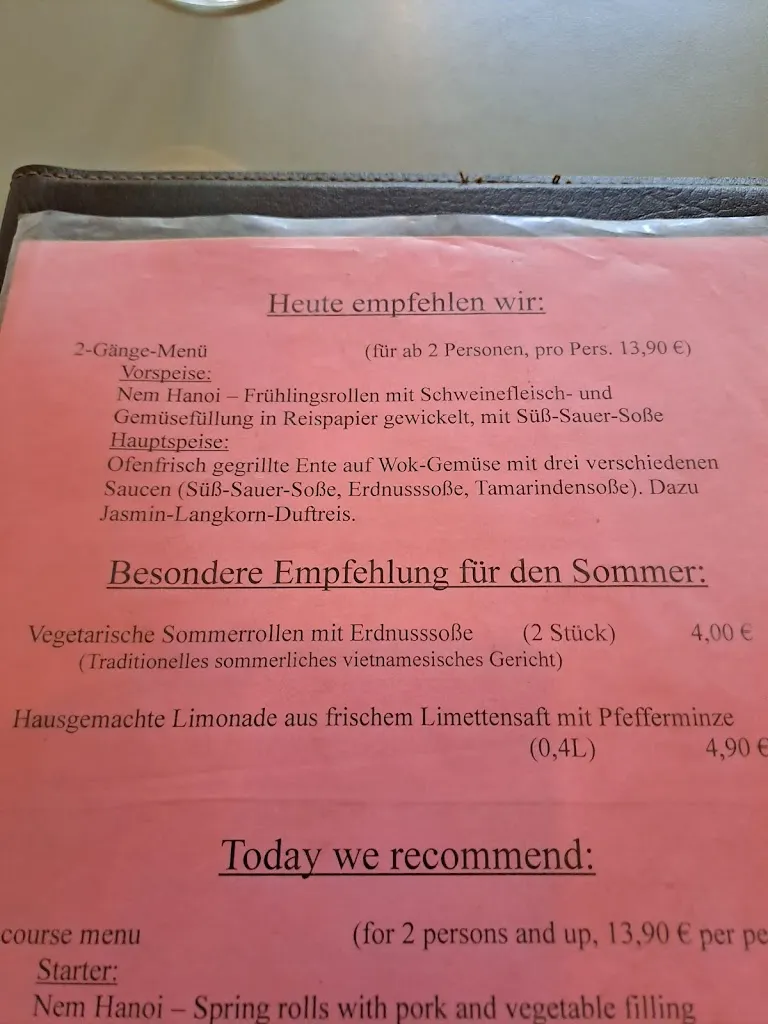 Menu_Restaurant Hanoi_Koblenz_immagine_1