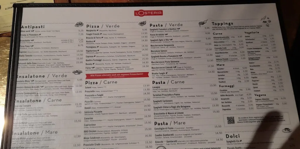 Menu_Osteria Novecento_Koblenz_image_1