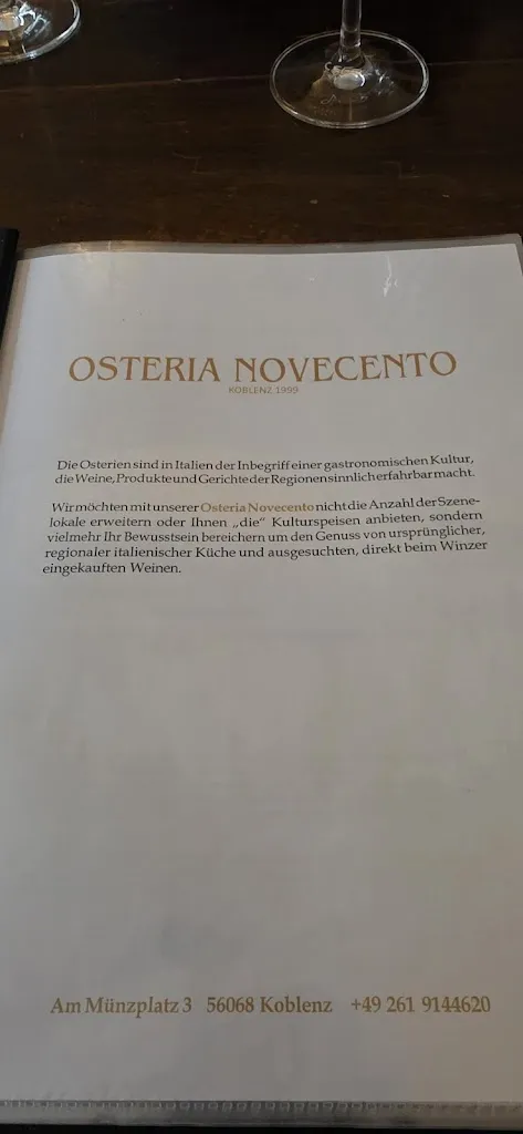 Menu_Osteria Novecento_Koblenz_image_4