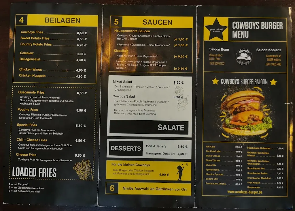 Menu_Cowboys Burger Saloon_Koblenz_immagine_3