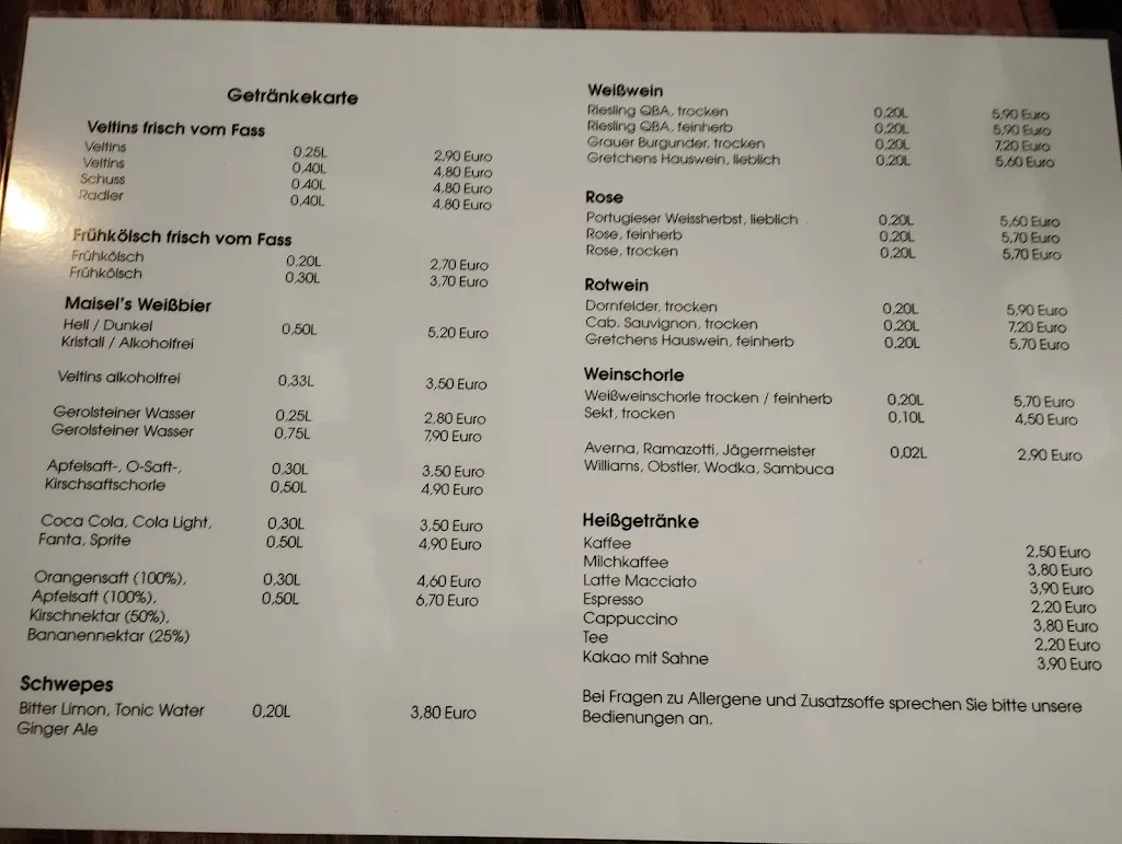 Menu_Gretchens Restaurant Koblenz Altstadt - Koblenz_Koblenz_image_1