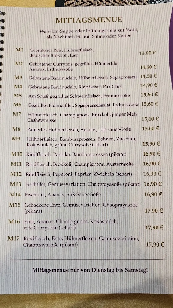Menu_Thailändisches Restaurant Chaopraya Koblenz_Koblenz_image_2