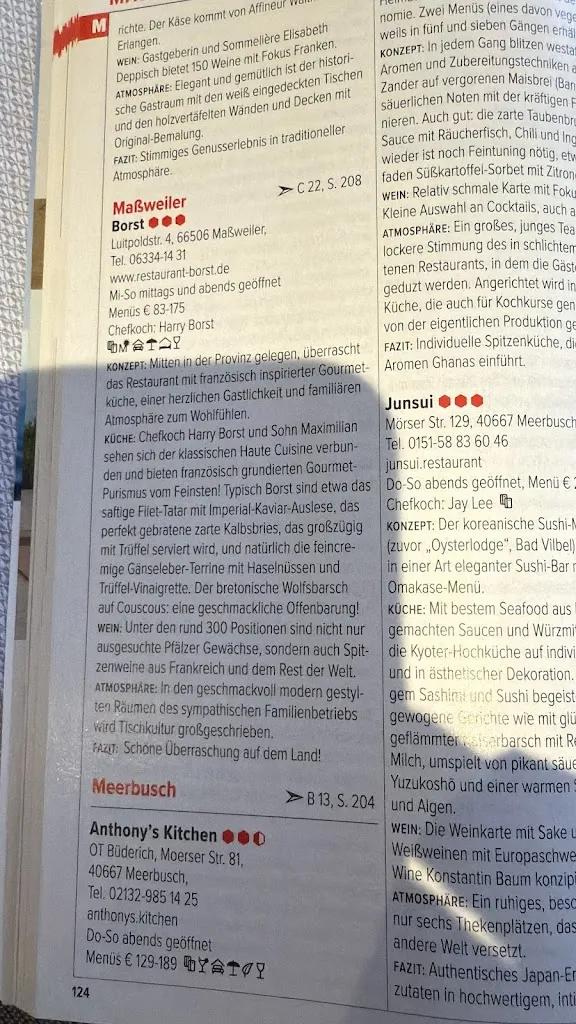 Menu_Hotel Restaurant Borst - Harry Borst_Maßweiler_image_4