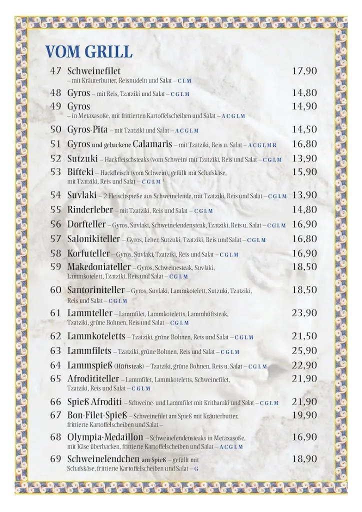 Menu_Restaurant Afroditi im BurgStadt Hotel_Kastellaun_image_3