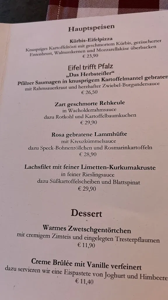 Menu_Löffels Landhaus_Münstermaifeld_immagine_2