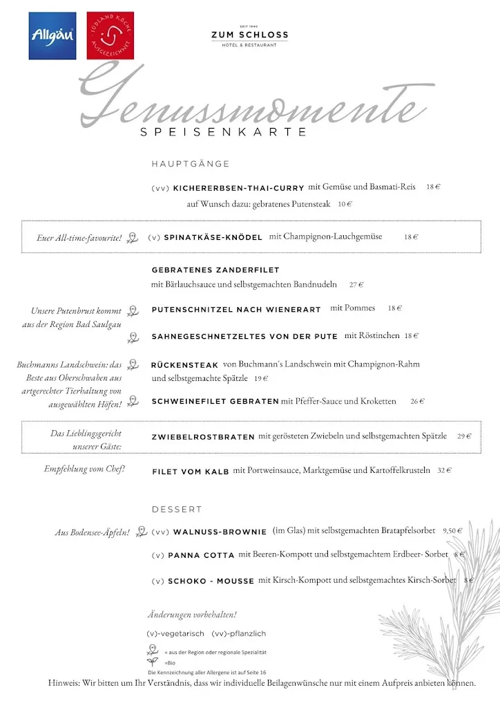Menu_ZUM SCHLOSS Hotel & Restaurant_Amtzell_image_3