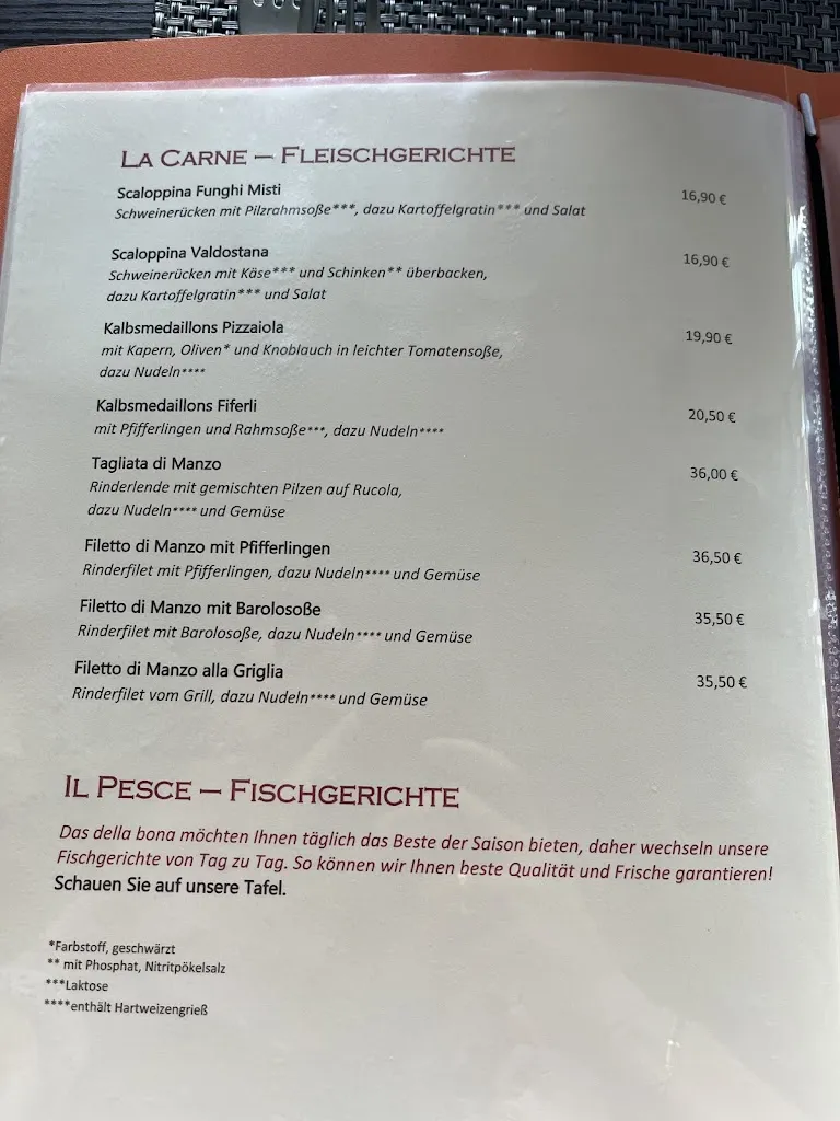 Menu_Restaurant Della Bona_Rhein_image_1