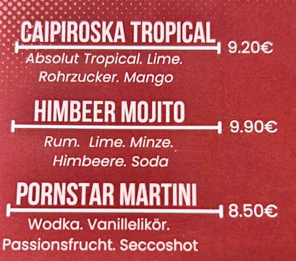 Menu_Hemingways Cocktail Lounge Restaurant Café_Rhein_image_3