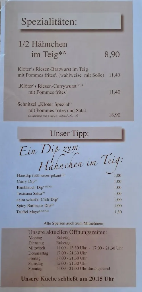 Menu_Klöter Chicken Ranch - Klöter Gaststätten GmbH_Mölsheim_image_3