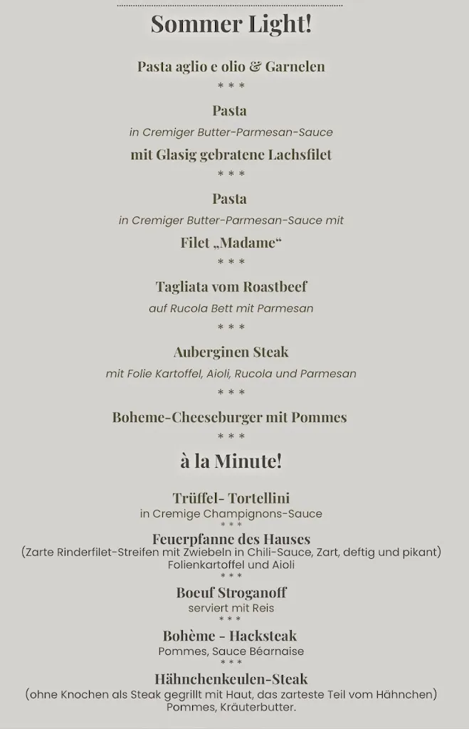 Menu_Restaurant La Bohème, Weinlounge_Mutterstadt_immagine_1