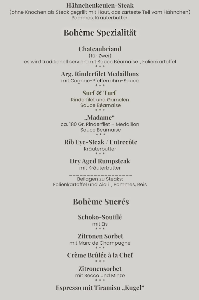 Menu_Restaurant La Bohème, Weinlounge_Mutterstadt_immagine_2