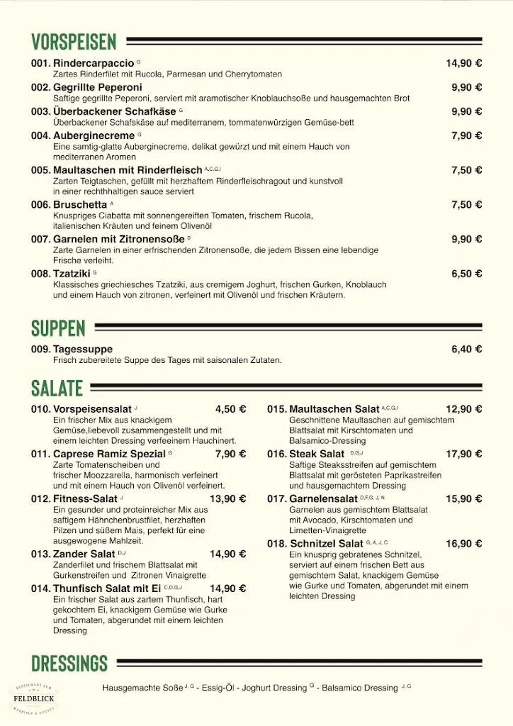 Menu_Restaurant zum Feldblick - Weddings & Events_Mutterstadt_immagine_3