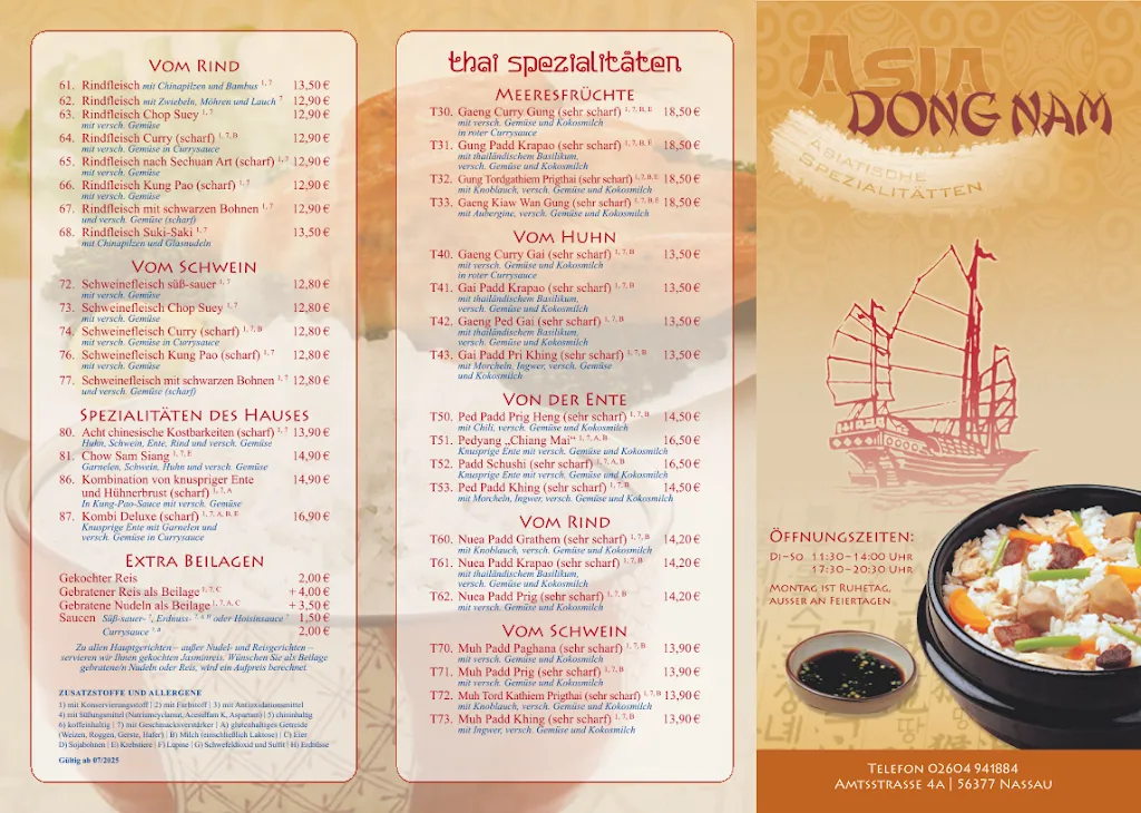 Menü_Asia Restaurant Dong Nam_Nassau_Bild_1