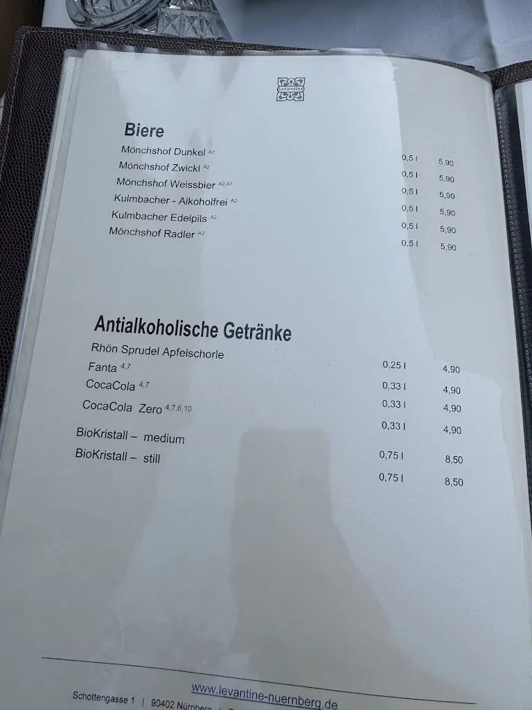 Menu_Restaurant Levantine Nürnberg_Nürnberg_image_3