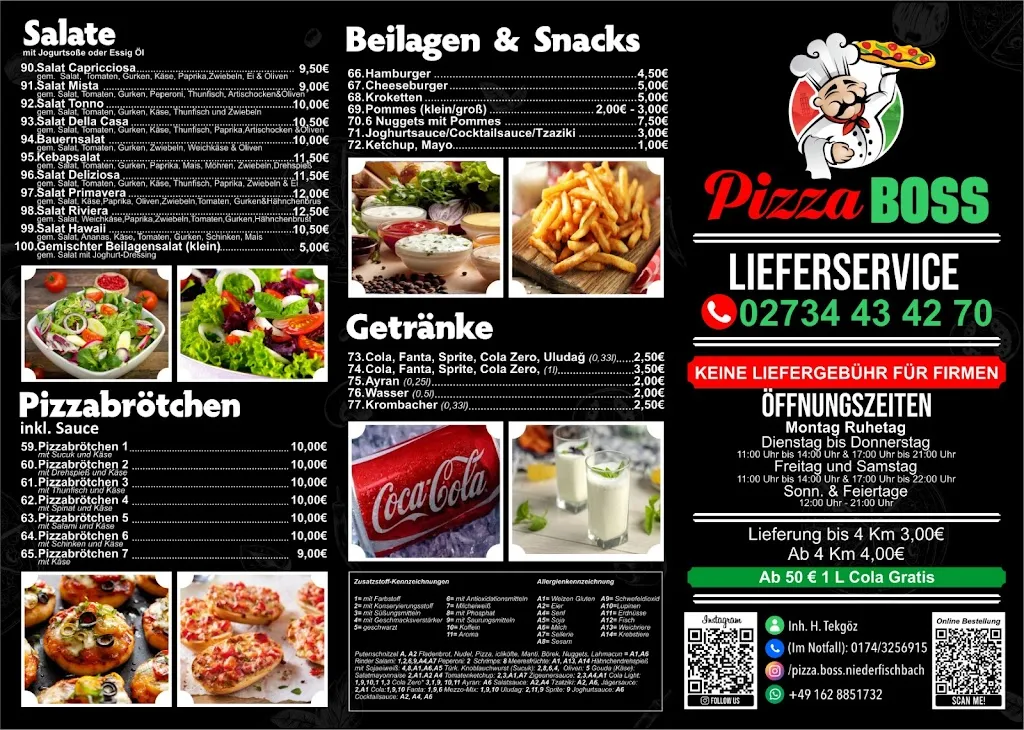 Menu_Pizza Boss Niederfischbach_Niederfischbach_immagine_1