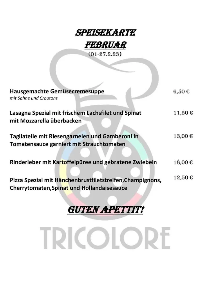 Menu_Restaurant Tricolore_Niederzissen_immagine_3