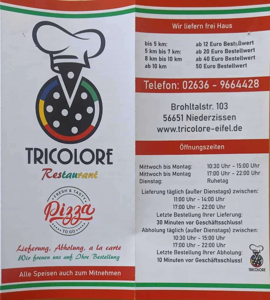Menu_Restaurant Tricolore_Niederzissen_immagine_4