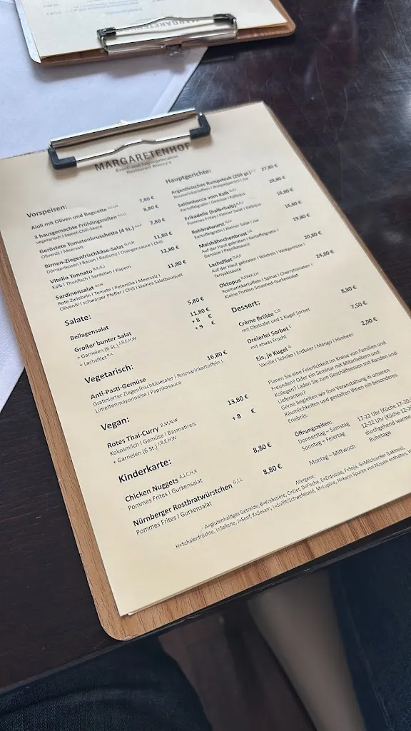 Menu_Restaurant Margaretenhof_Selz_immagine_1