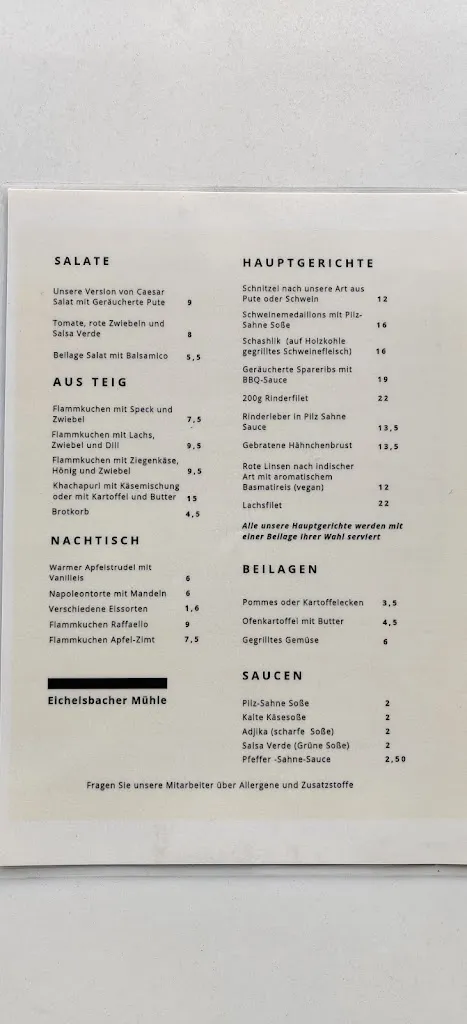 Menu_Eichelsbacher Mühle_Pirmasens_immagine_1