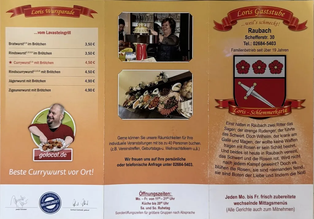 Menu_Lori's Gaststube - weil's schmeckt!_Raubach_image_1