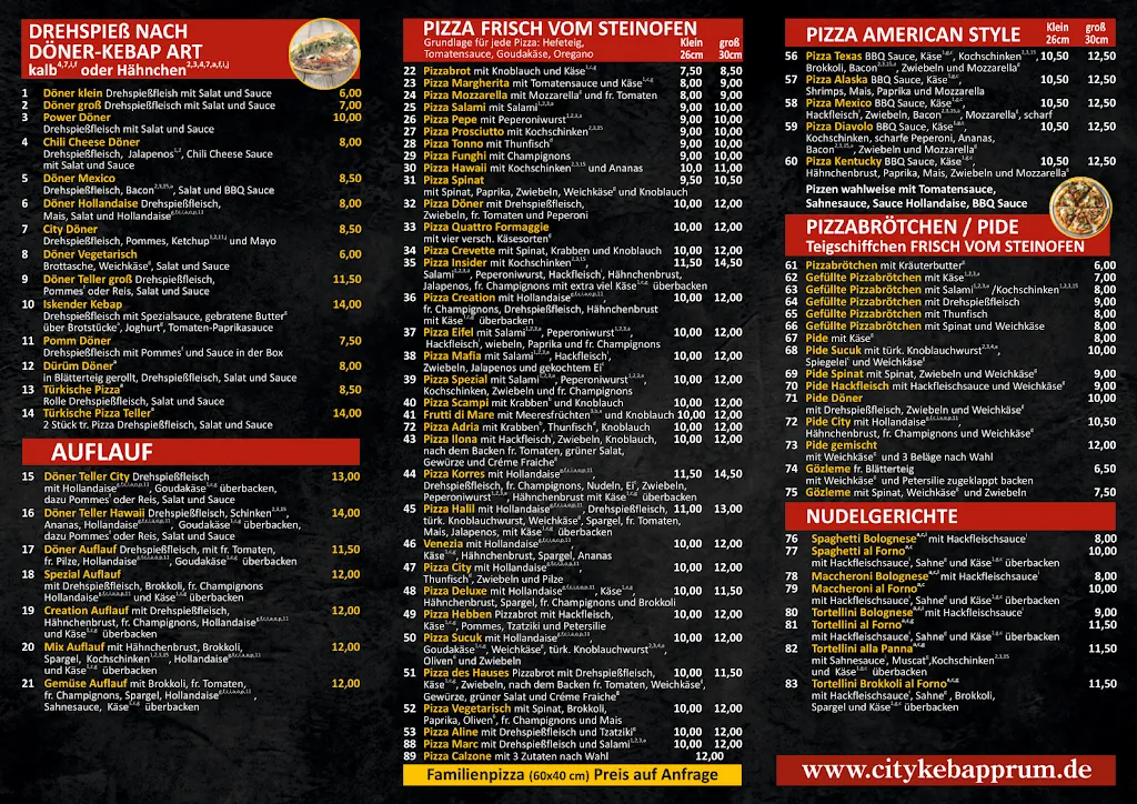 Menu_City Kebap & Pizza Prüm - Original_Prüm_immagine_1